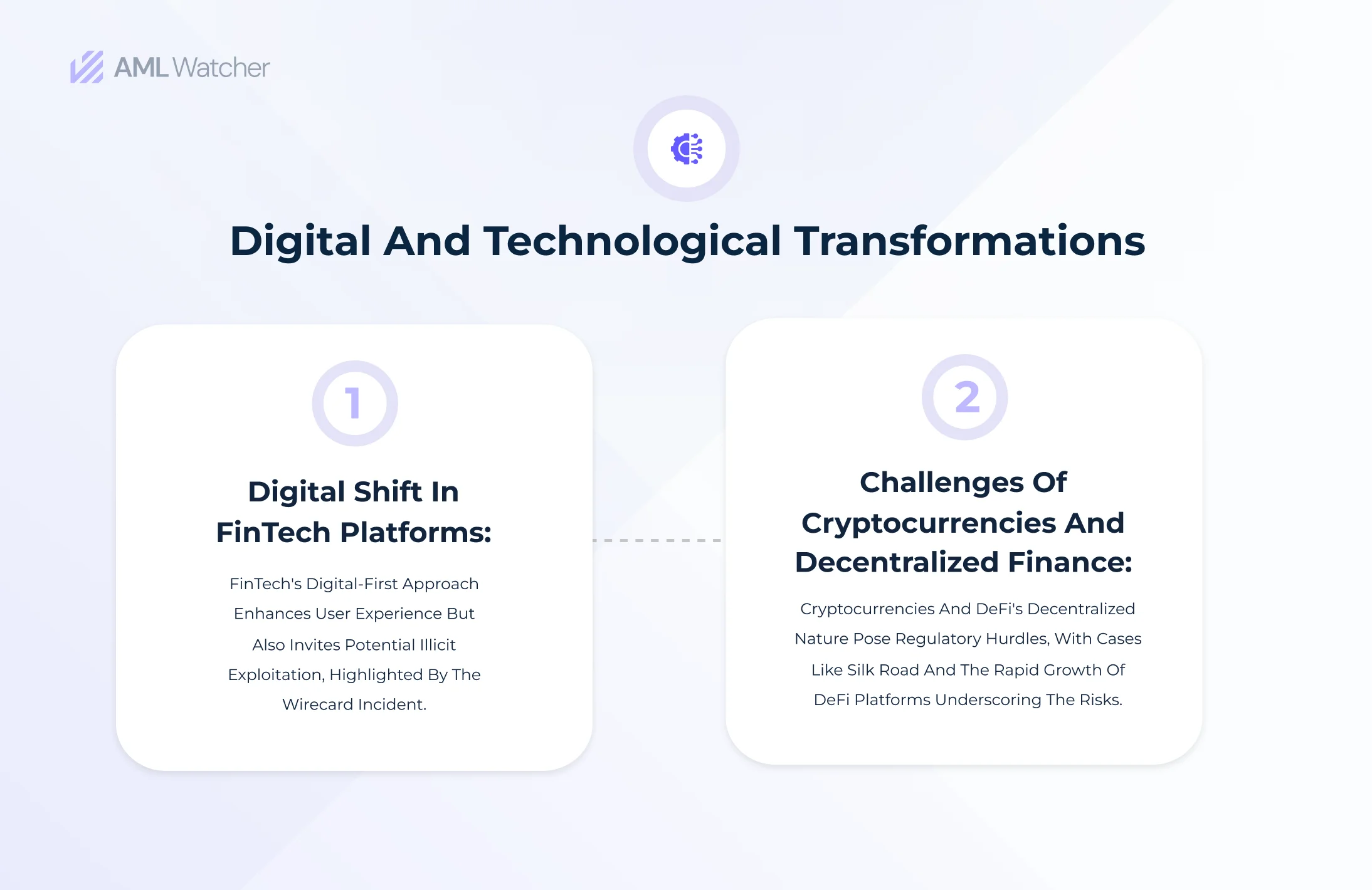 Digital Transformations: FinTech's shift brings both user benefits & risks, while crypto & DeFi present regulatory challenges.