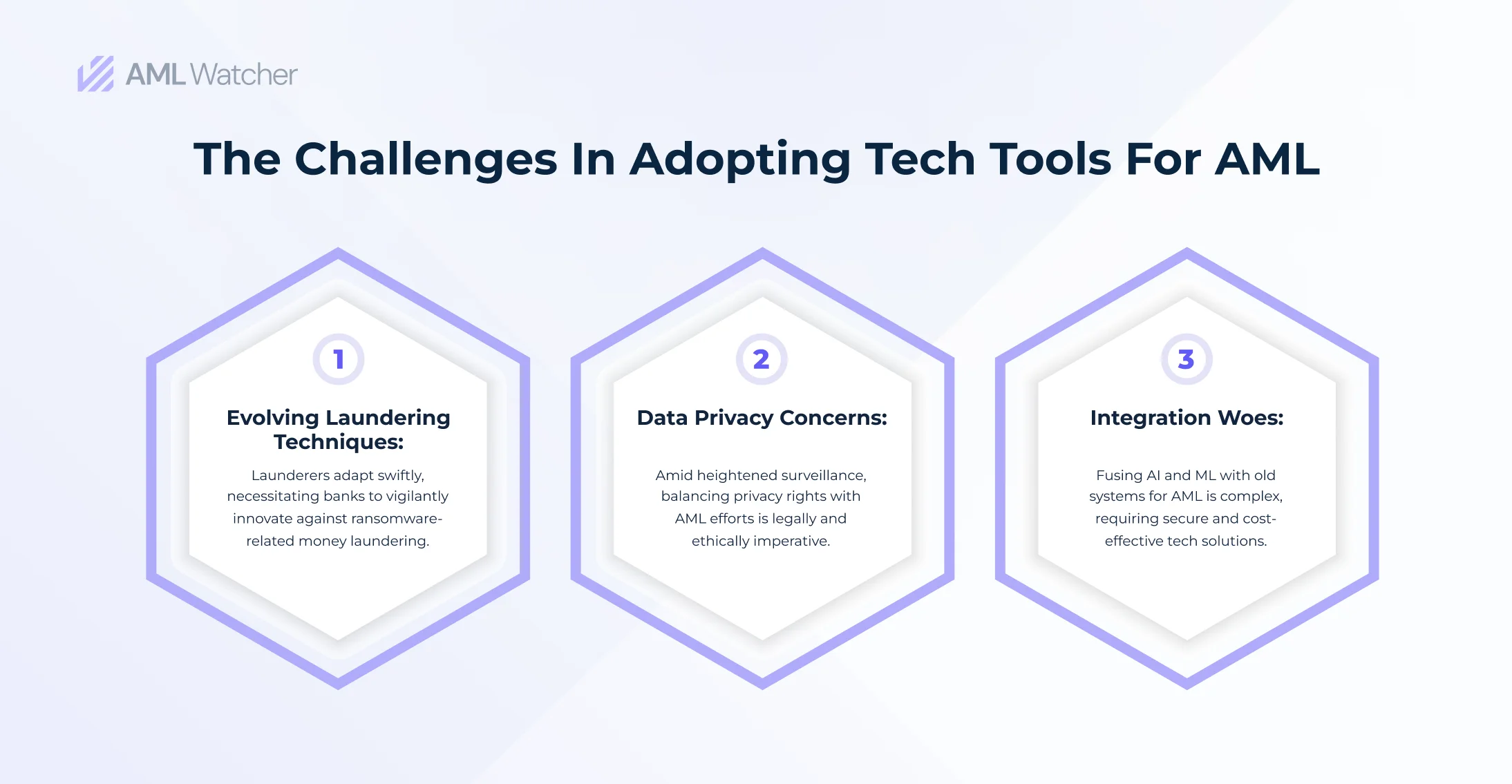 Addressing the resulting hurdles of tech integration, data privacy, and evolving crimes in modern AML strategies and technology.