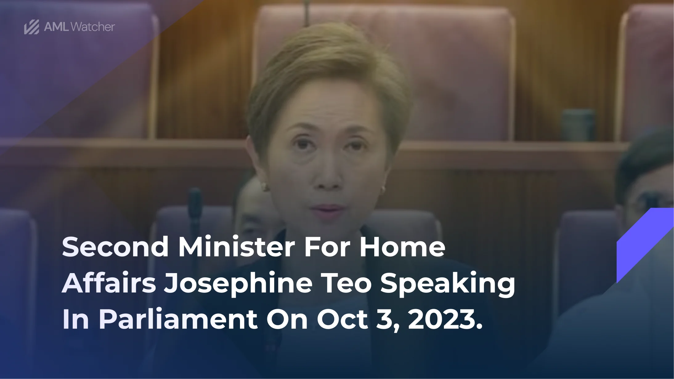 Minister for Home Affairs Josephine Teo