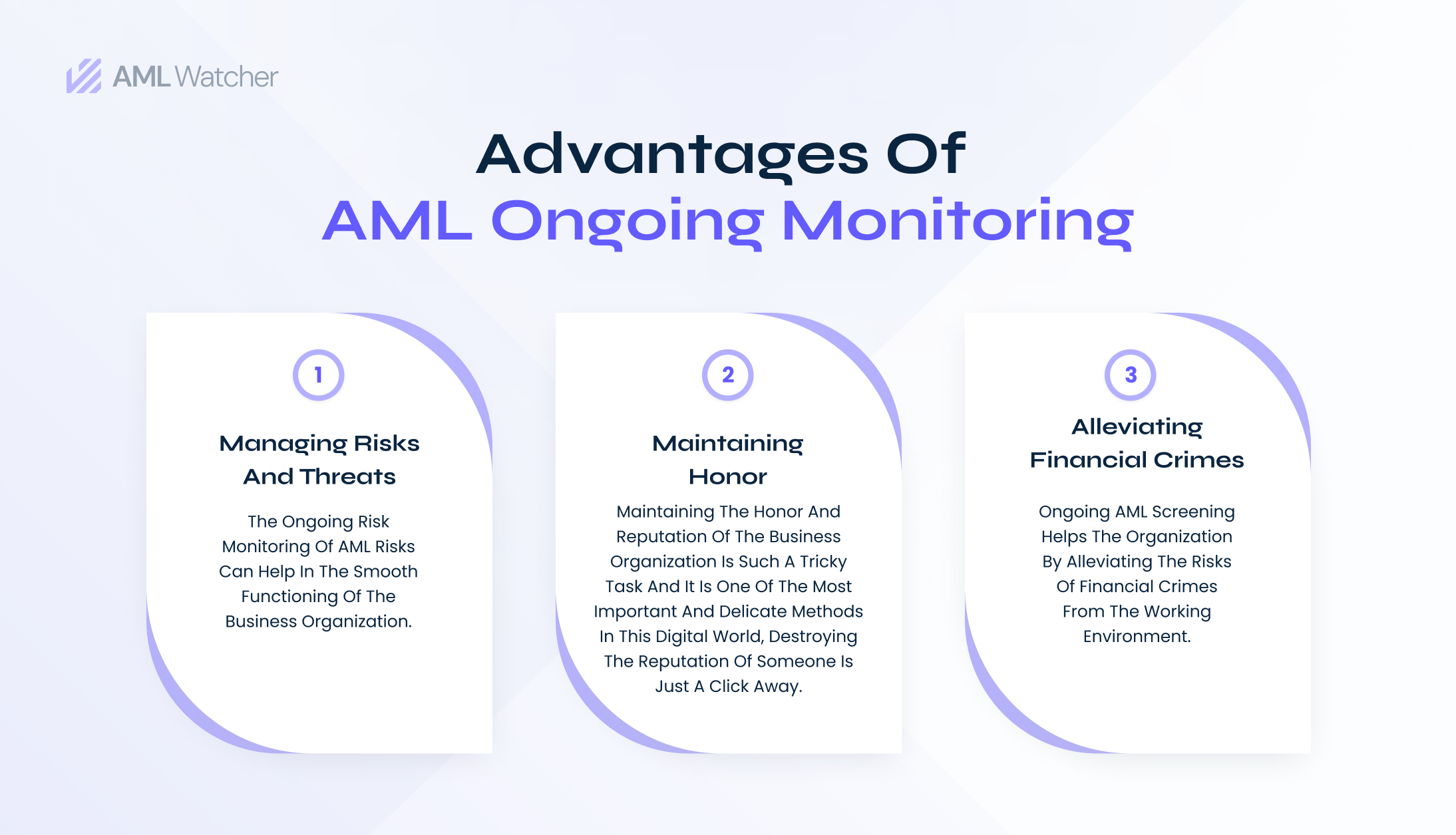 A large number of advantages are provided to business organizations by Ongoing AML monitoring services.