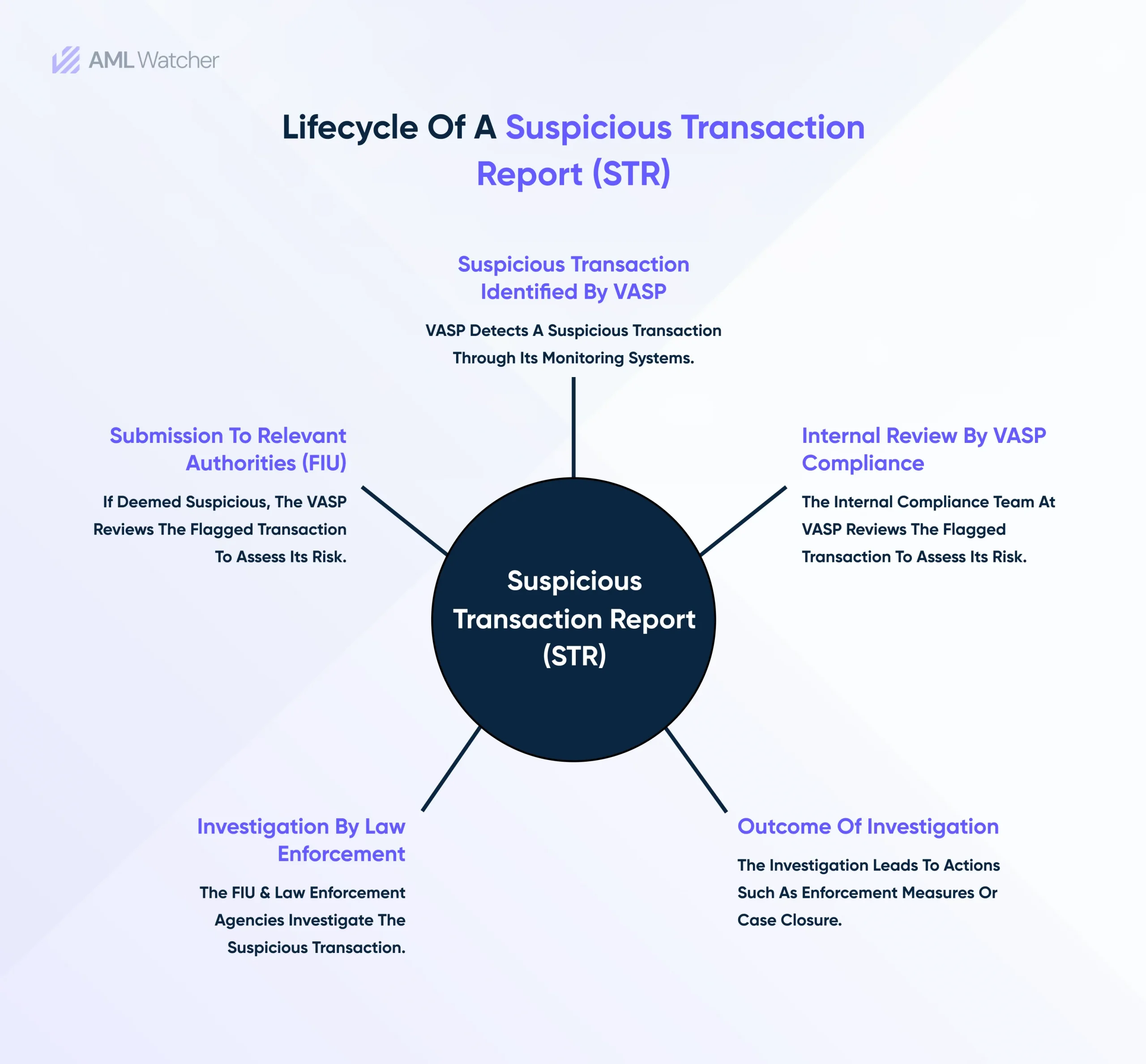 Lifecycle of a Suspicious Transaction Report (STR) 