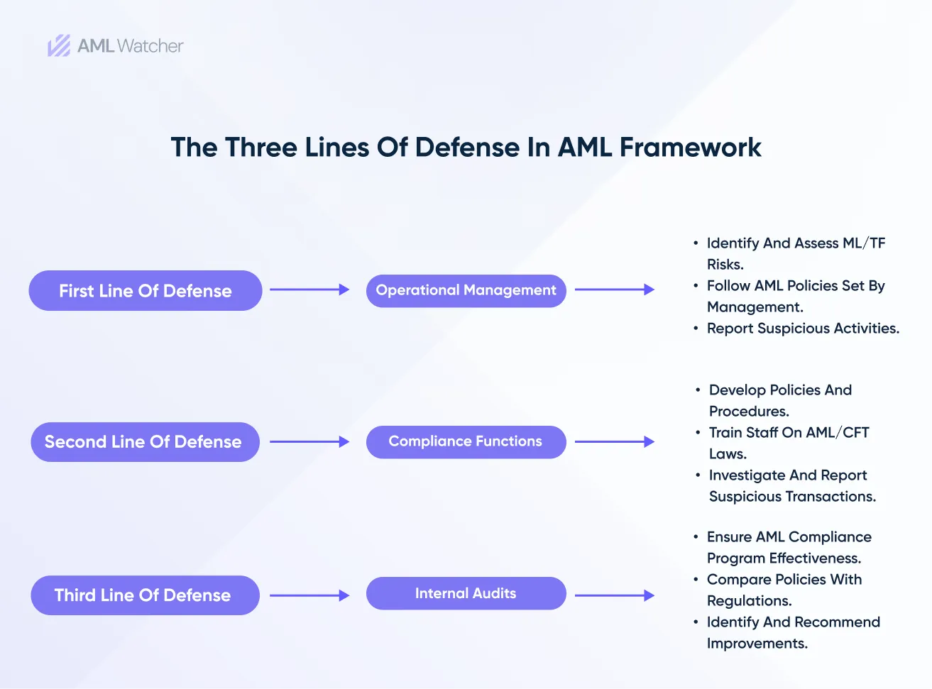 This infographic highlights The Three Lines of Defense Framework