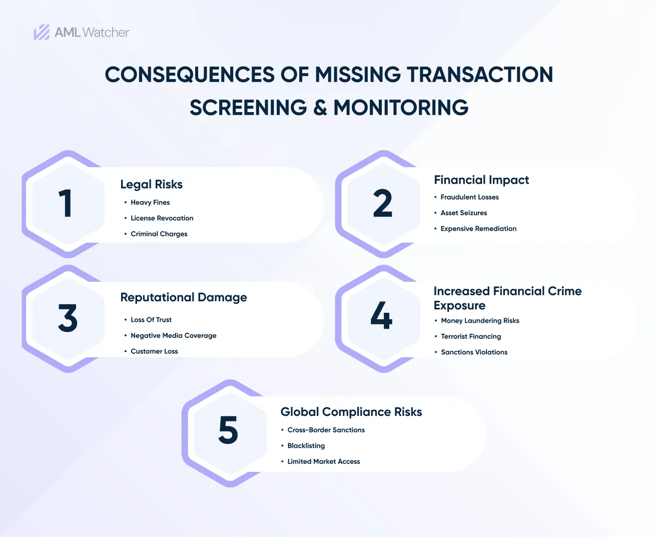 Consequences of Missing Transaction Screening/Monitoring