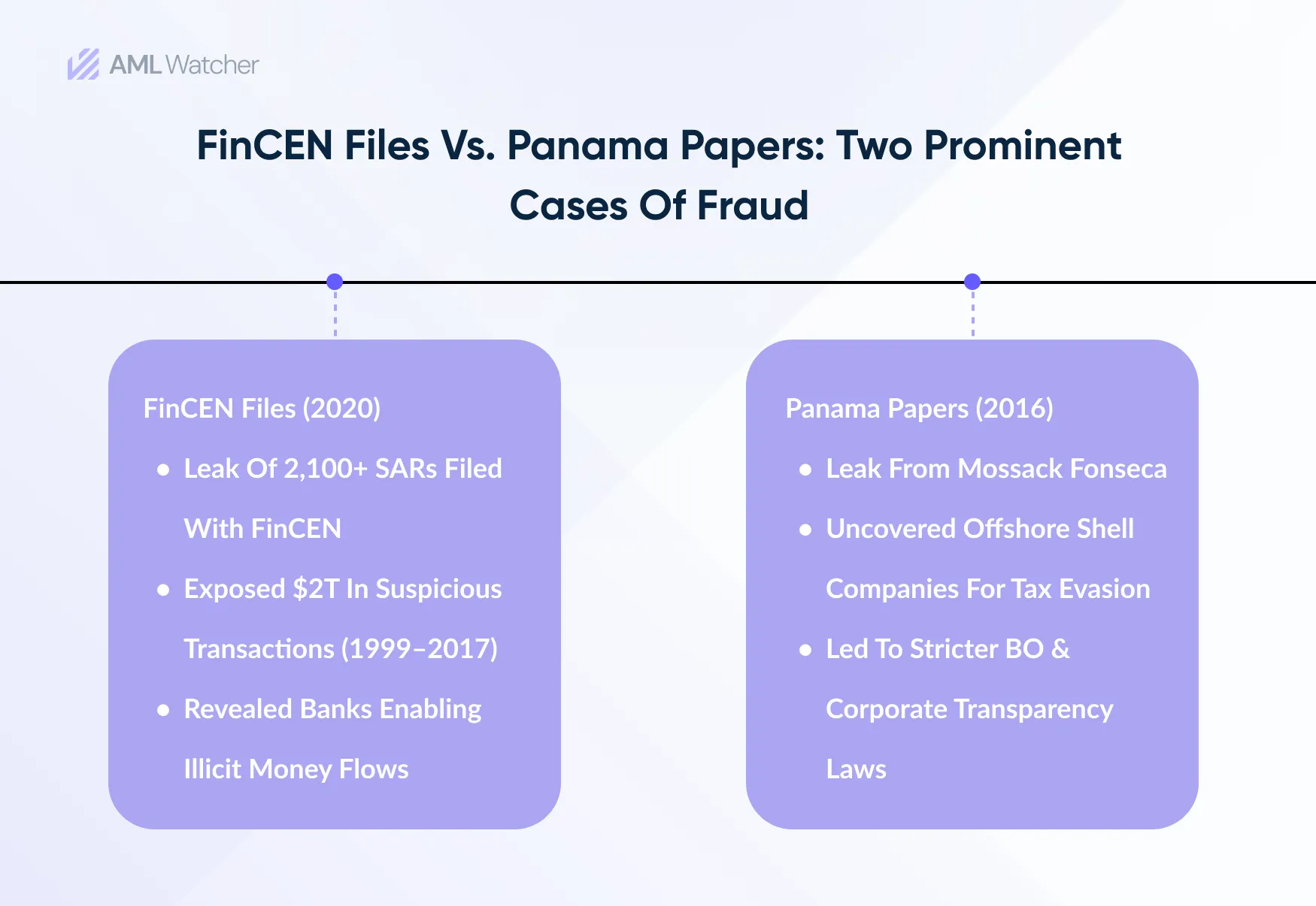 This image shows the difference between FinCEN files and Panama Papers.