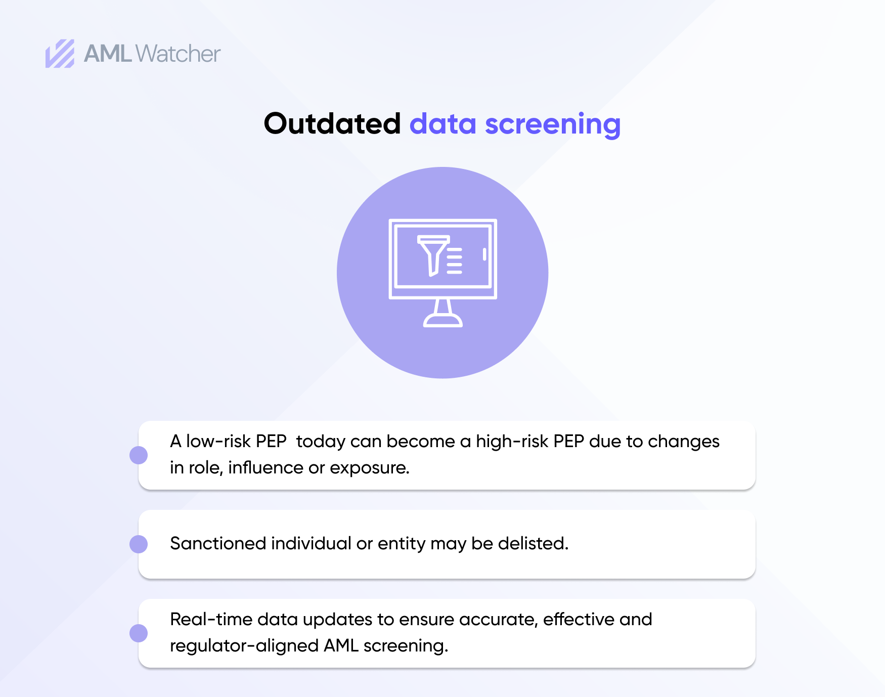Outdated Screening Data