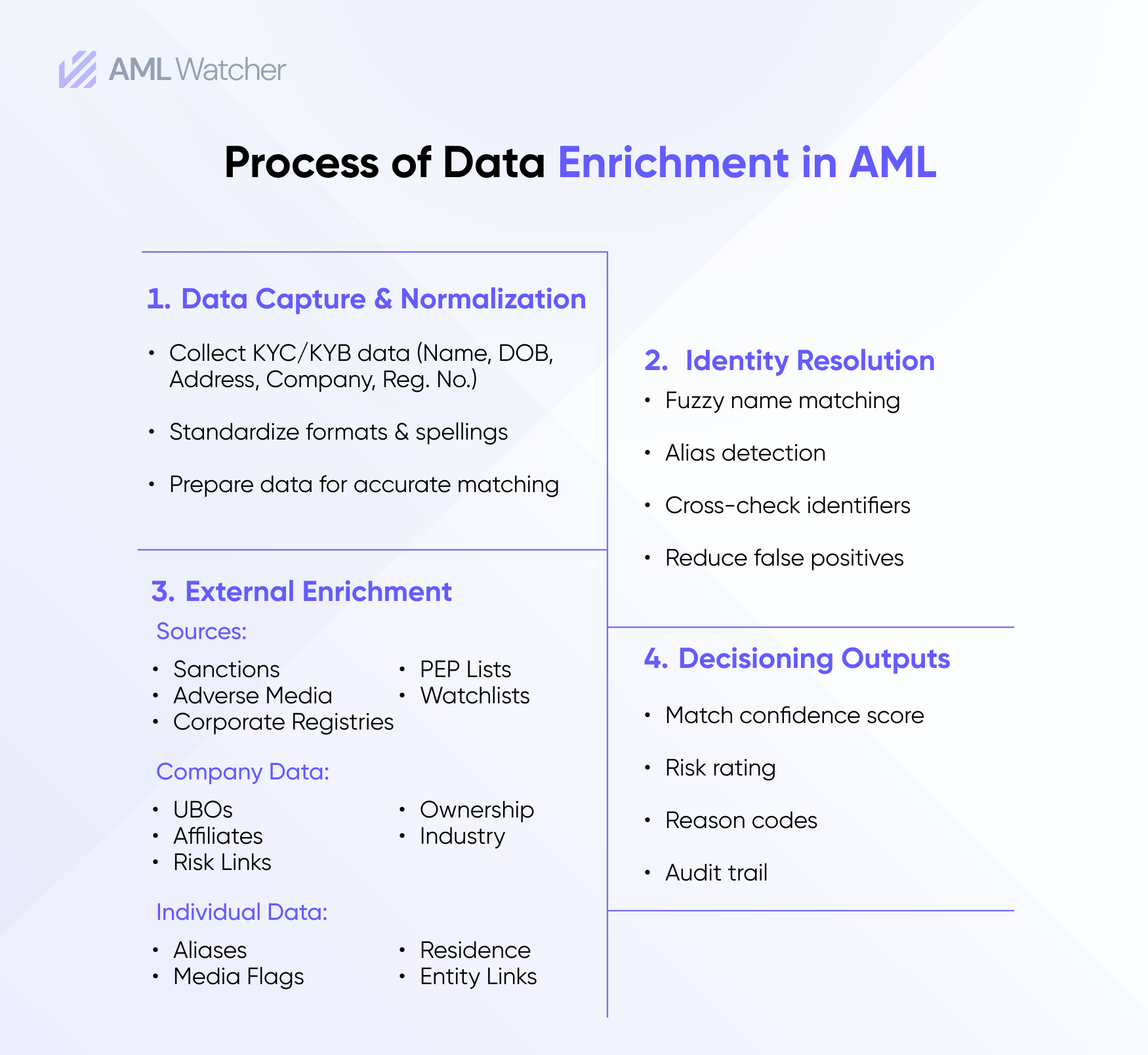 Process of Data Enrichment in AML